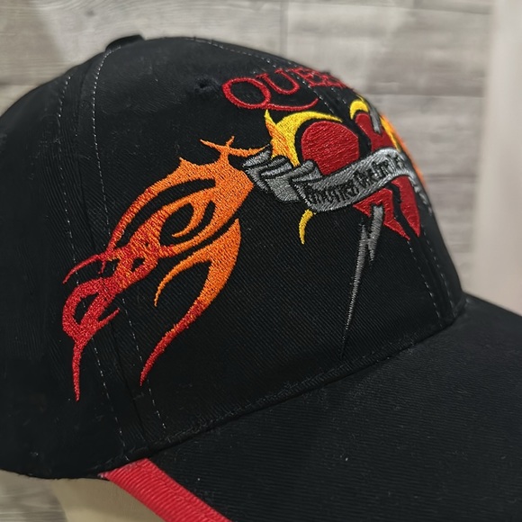 Queen black embroidered rock n roll baseball cap hat - Picture 3 of 9